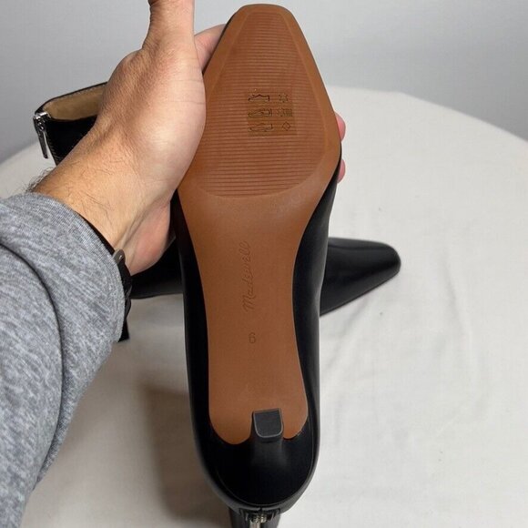 Madewell $218 The Dimes Stiletto Heel Ankle Boot Black Size 6 NT545 - Picture 9 of 13